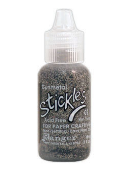 Tim Holtz Stickles Glitter Glue Gunmetal